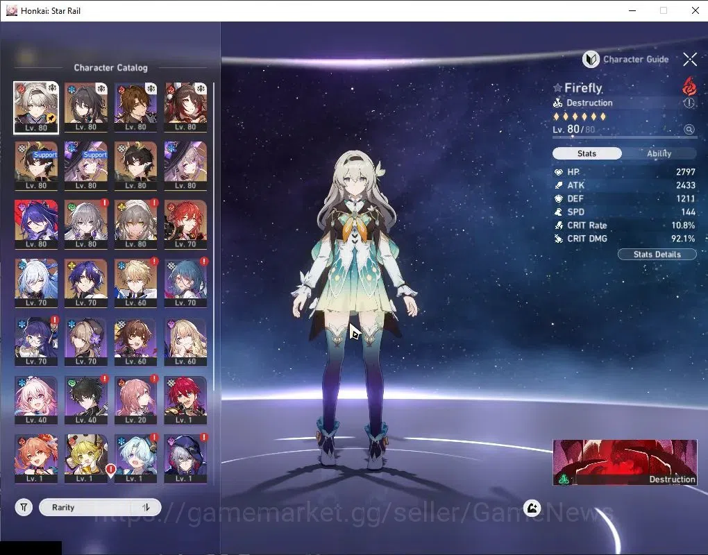 Honkai Star Rail Accounts Asia|TL 65|8 Limited|Ruan Mei+Sign,The Herta,Firef image 4