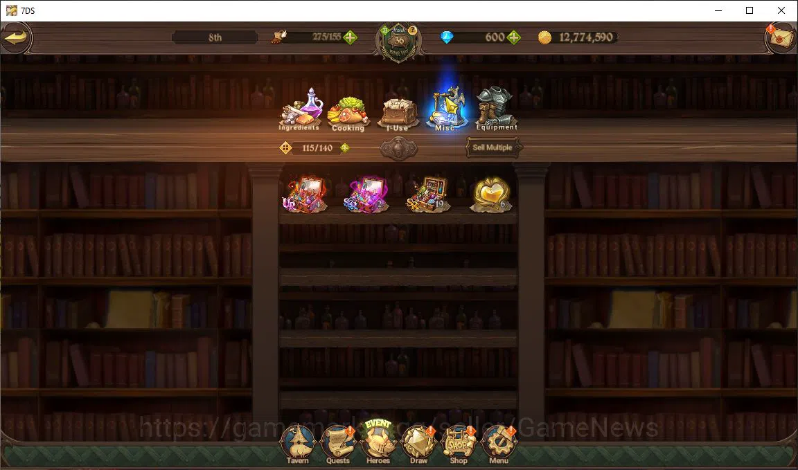 The Seven Deadly Sins: Grand Cross Accounts Midgame Global|1,5M CC|600 DM|1 LR+6 12
