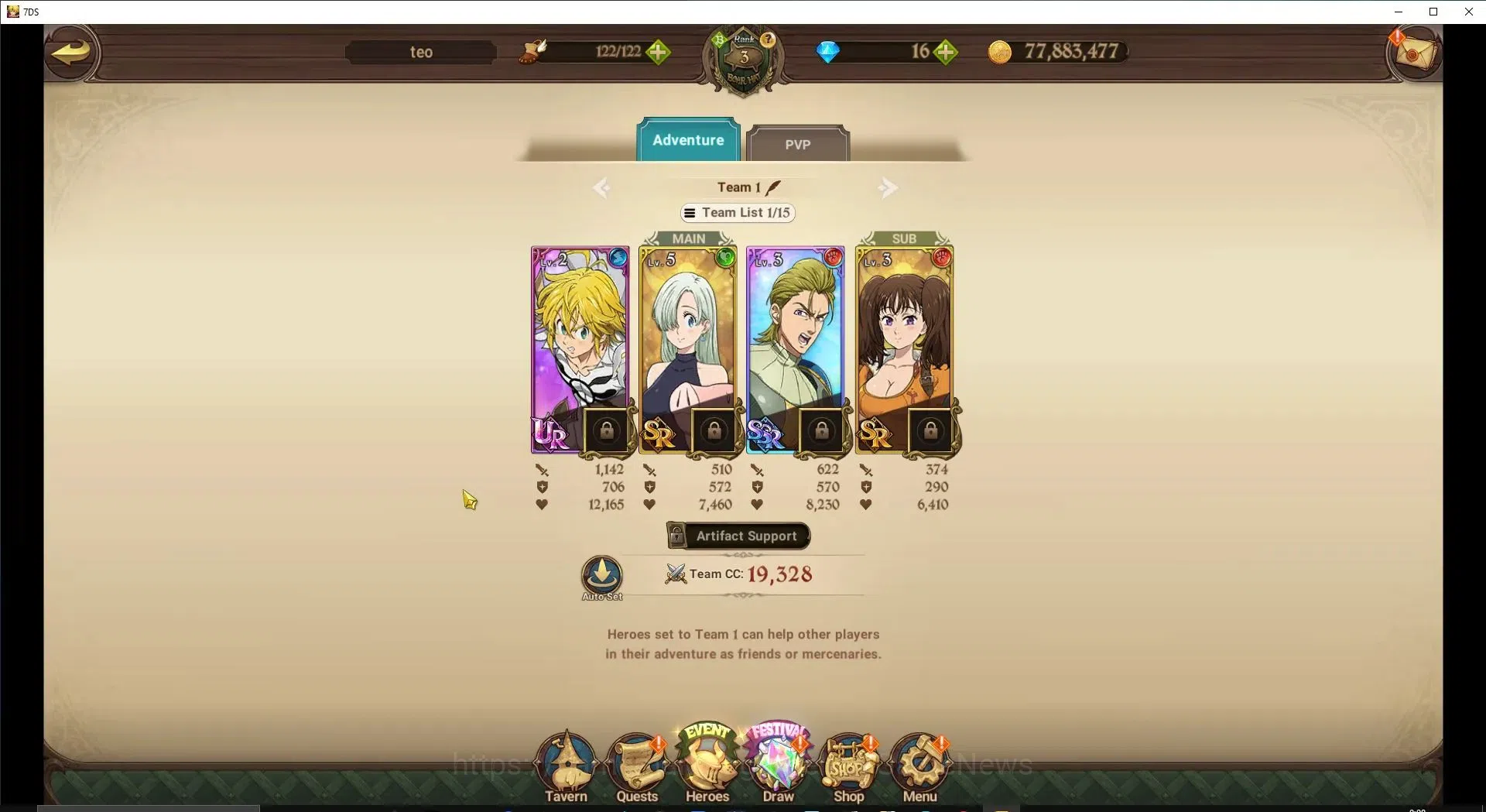 The Seven Deadly Sins: Grand Cross Accounts Global | Chapter 1 | 209K CC | 3 UR | Nemesis Meli image 4