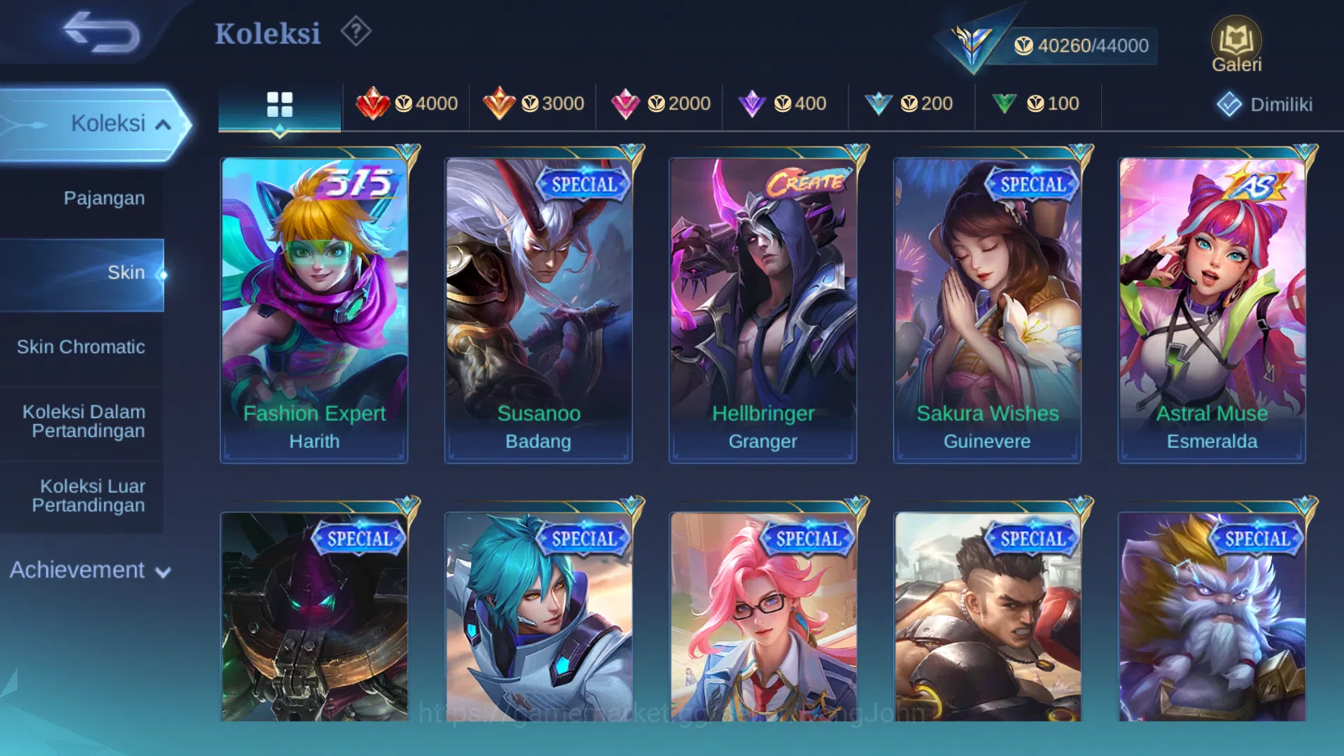 Mobile Legends: Bang Bang Accounts Hero 128 | Skin 203 | M World Ling | Dragontamer L image 10
