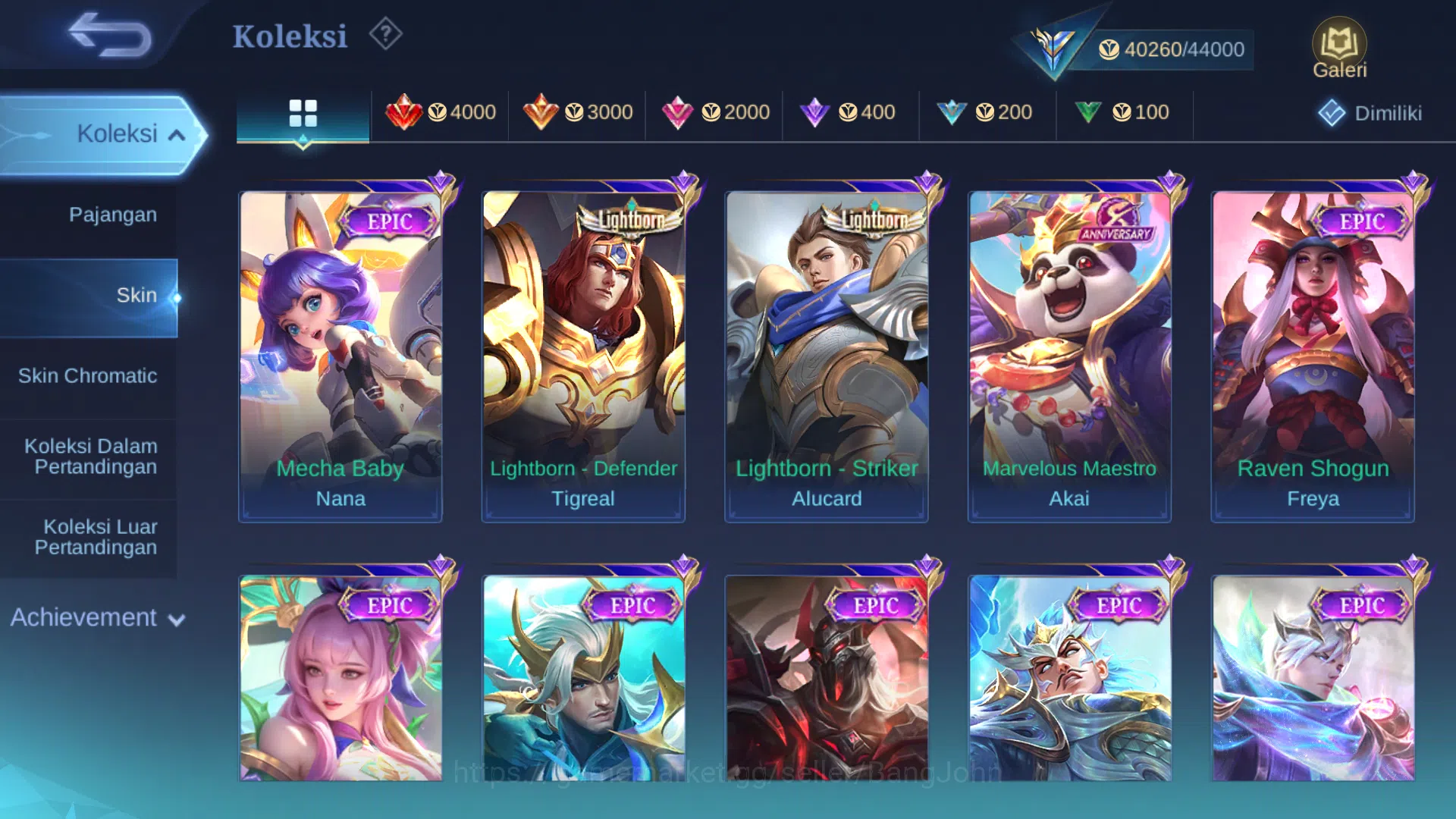 Mobile Legends: Bang Bang Accounts Hero 128 | Skin 203 | M World Ling | Dragontamer L image 3