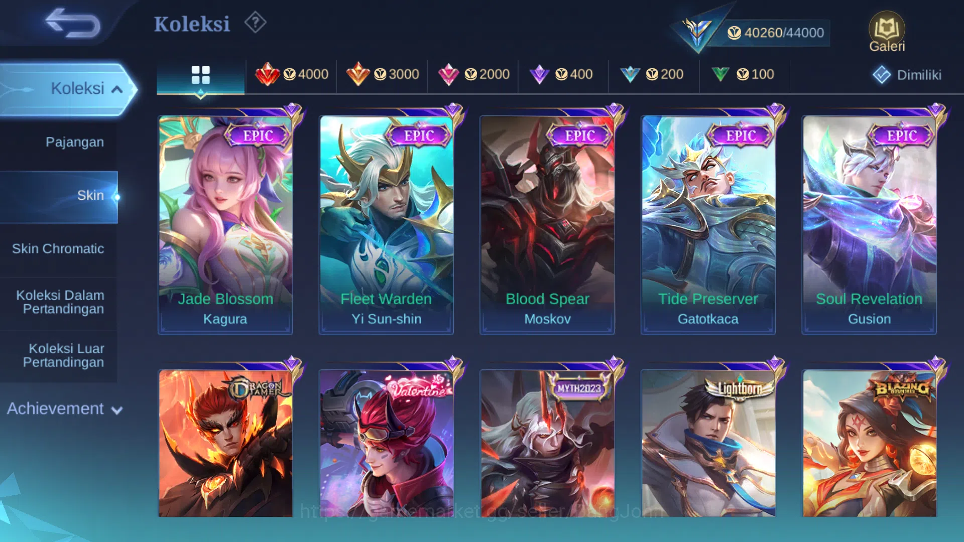 Mobile Legends: Bang Bang Accounts Hero 128 | Skin 203 | M World Ling | Dragontamer L image 4