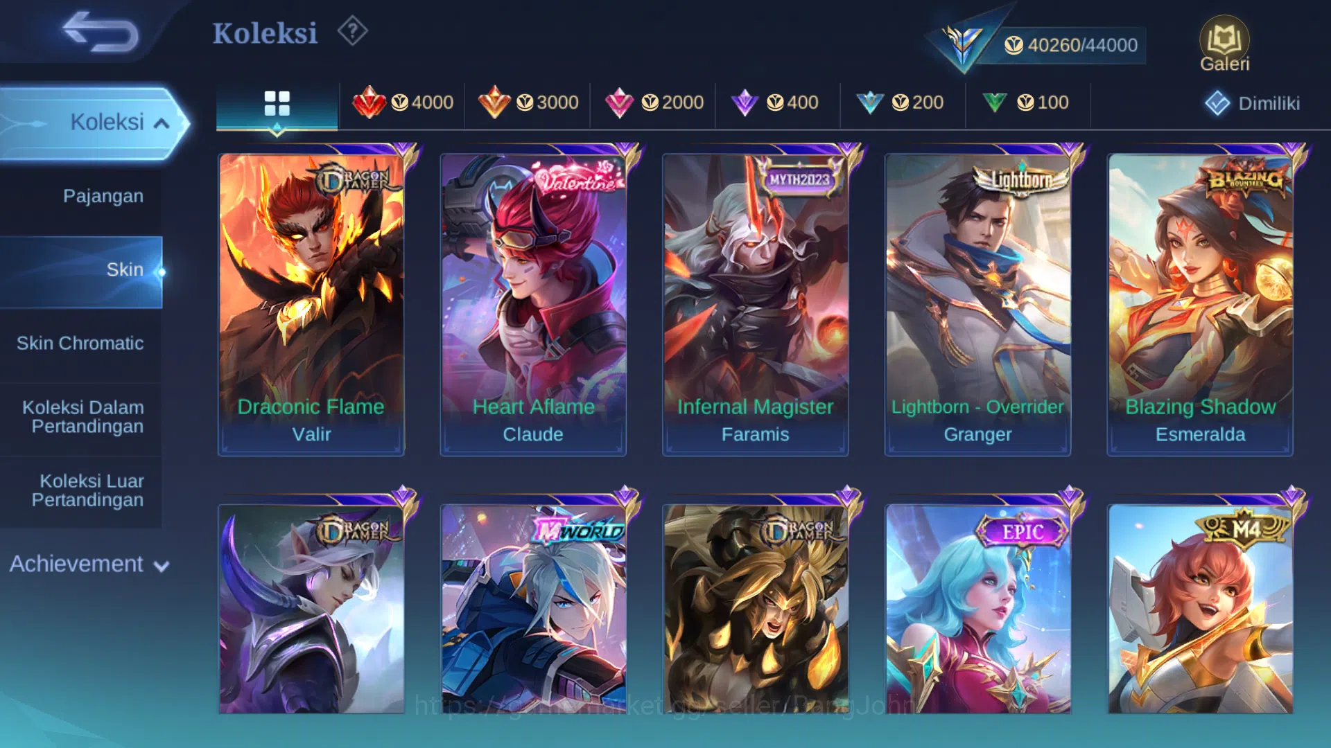 Mobile Legends: Bang Bang Accounts Hero 128 | Skin 203 | M World Ling | Dragontamer L image 5