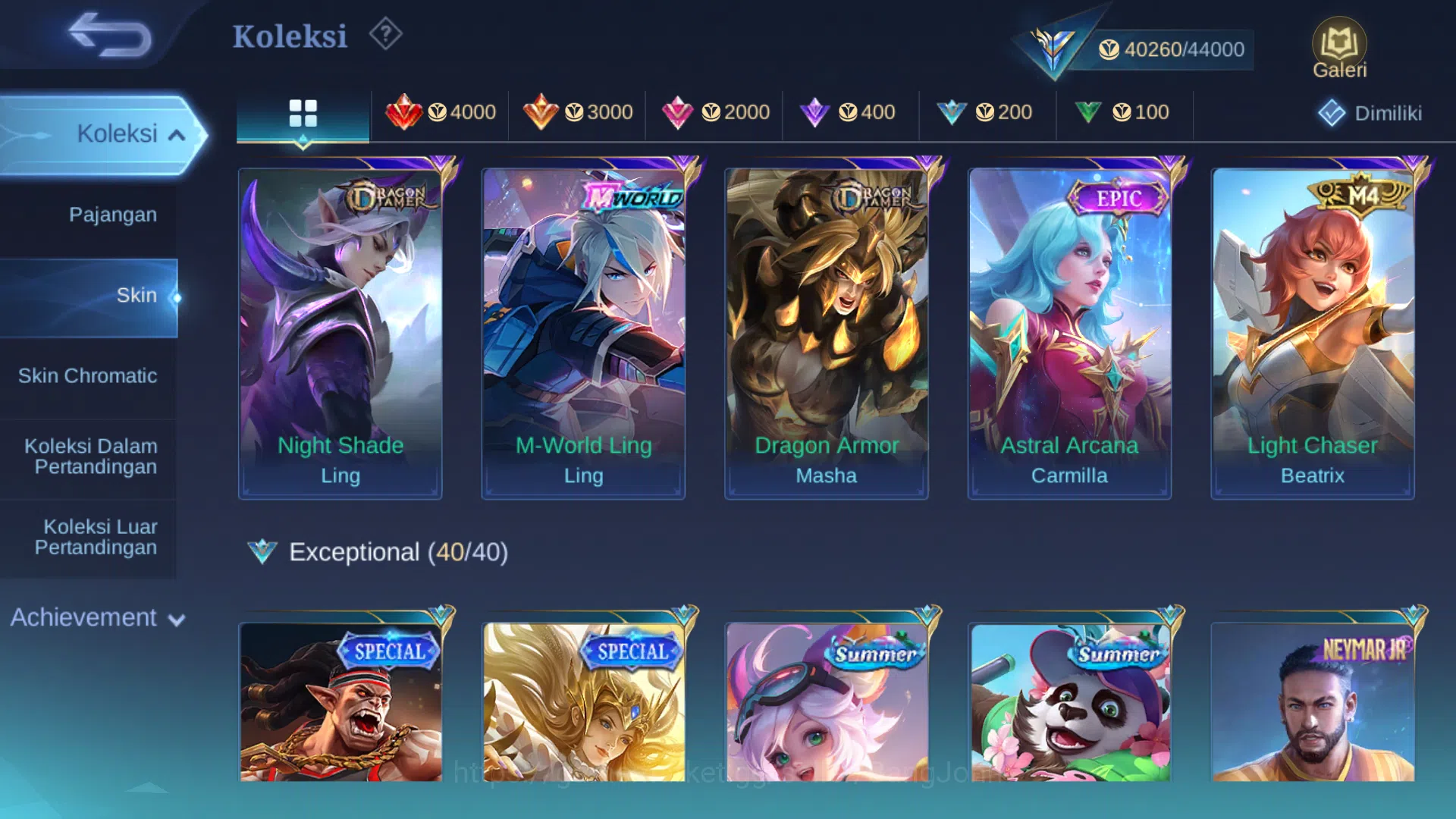 Mobile Legends: Bang Bang Accounts Hero 128 | Skin 203 | M World Ling | Dragontamer L image 6