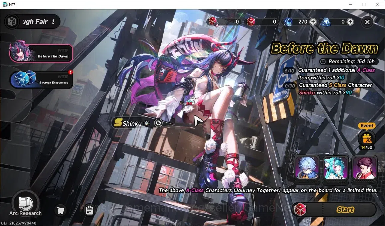 Neverness to Everness Accounts GLOBAL SEA|HL 3|1 Limited|2 S-Class| Shinku, Daffodill+Livery|+2 S-Class Selector 5