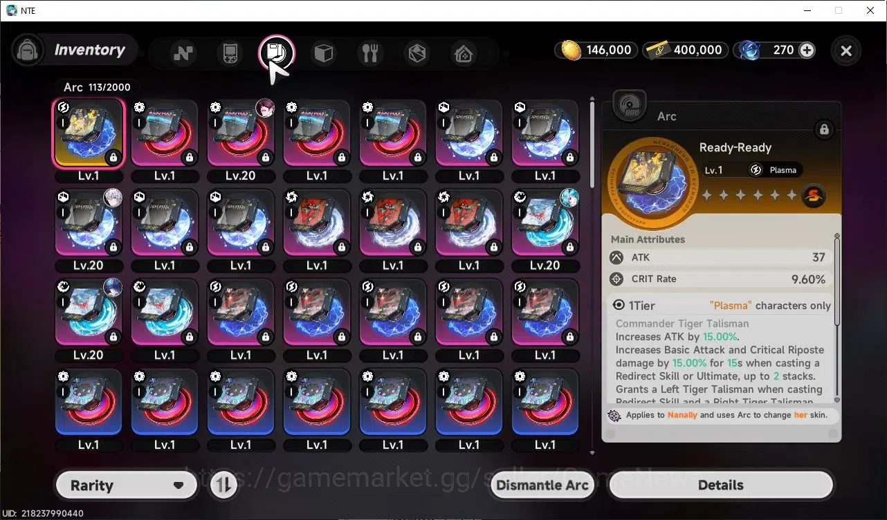 Neverness to Everness Accounts GLOBAL SEA|HL 3|1 Limited|2 S-Class| Shinku, Daffodill+Livery|+2 S-Class Selector 9