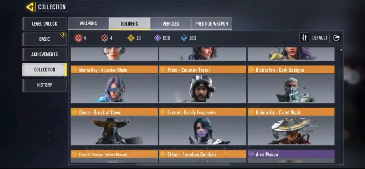 Call of Duty: Mobile Accounts 25 maxed mythics| 179 leggy| 4 mythic characters | image 8