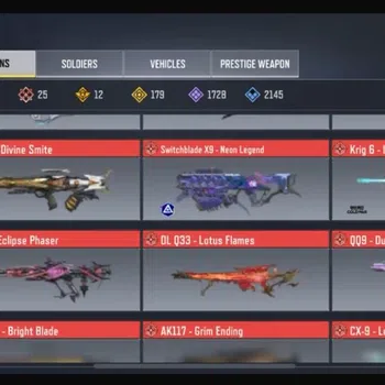 Call of Duty: Mobile Accounts 25 maxed mythics| 179 leggy| 4 mythic characters | image 1