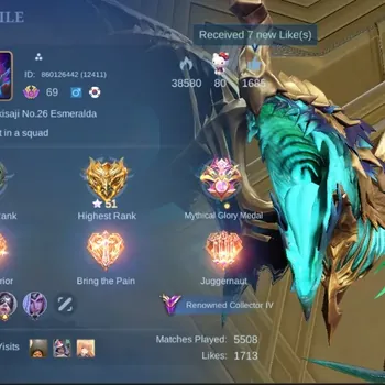 Mobile Legends: Bang Bang Accounts Collector Global|215S|Renowned|PRIME Grenger,Sanrio Floryn,Frendrin