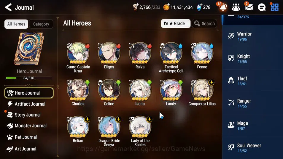Epic Seven Accounts GLOBAL Unverif|New Era|4 ML(LOTScales,Belian,DB Se image 14