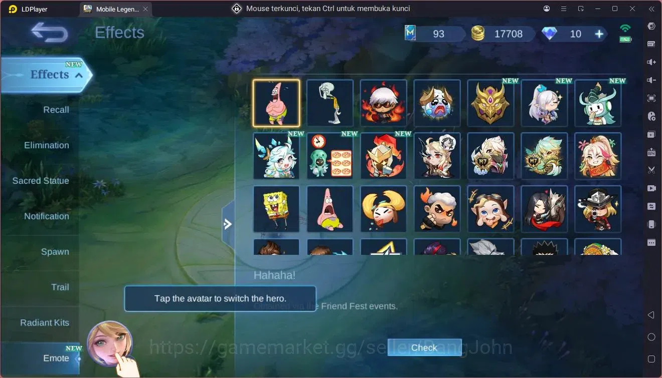 Mobile Legends: Bang Bang Accounts GLOBAL Hero 84 Skin 115|Meowkin hunter 3|Blazing 3 image 6
