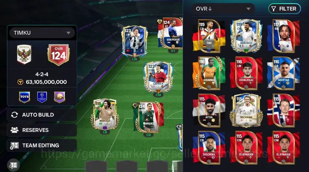 EA SPORTS FC Mobile Accounts OVR 124/63B Value|766M Gold|Dembele TOTS Trikster, image 4
