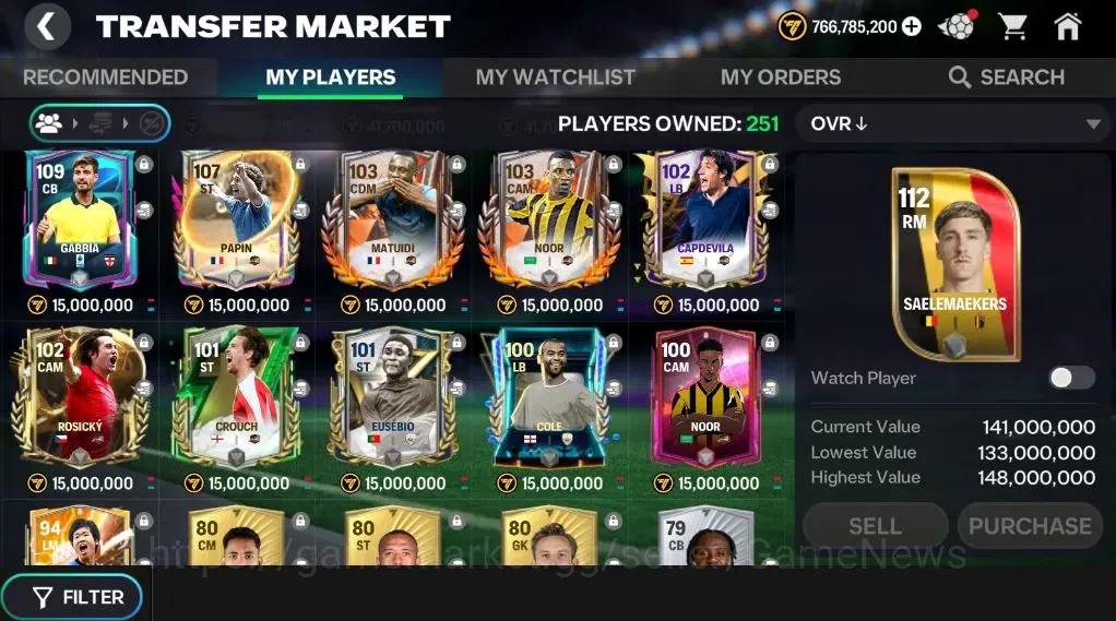 EA SPORTS FC Mobile Accounts OVR 124/63B Value|766M Gold|Dembele TOTS Trikster, image 8