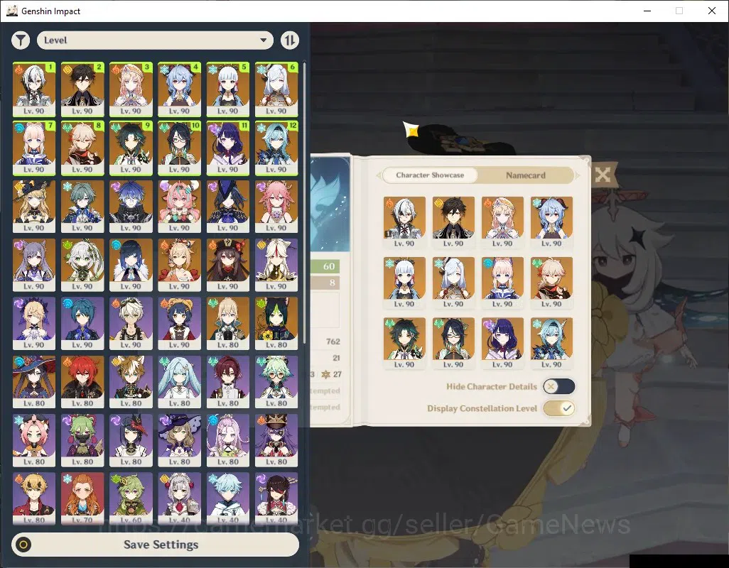 Genshin Impact Accounts ASIA|AR 60|21Limited+14(5* Weapon) |(Arlecchino C1 image 1