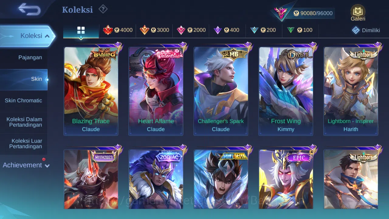 Mobile Legends: Bang Bang Accounts Hero 131 Skin 319 | KOF Dyrroth | Prime Granger, B image 10