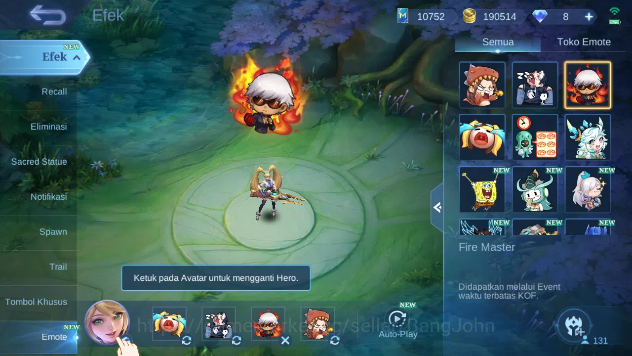 Mobile Legends: Bang Bang Accounts Hero 131 Skin 319 | KOF Dyrroth | Prime Granger, B image 16
