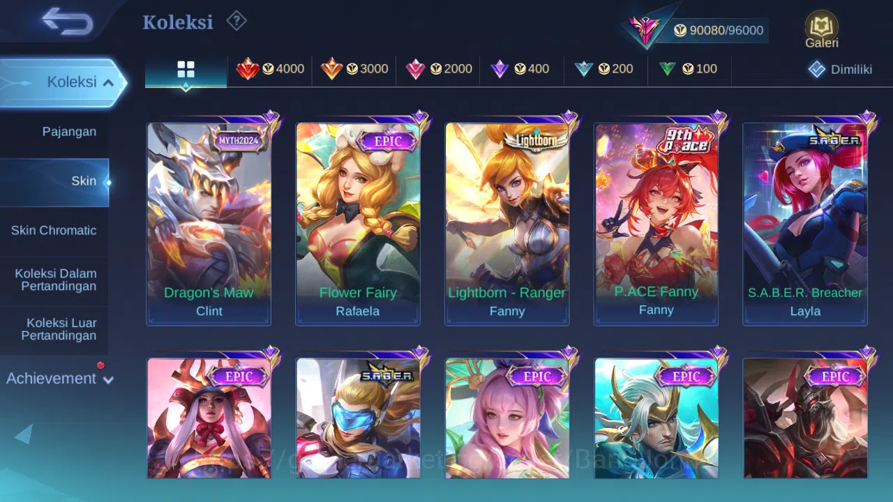 Mobile Legends: Bang Bang Accounts Hero 131 Skin 319 | KOF Dyrroth | Prime Granger, B image 5