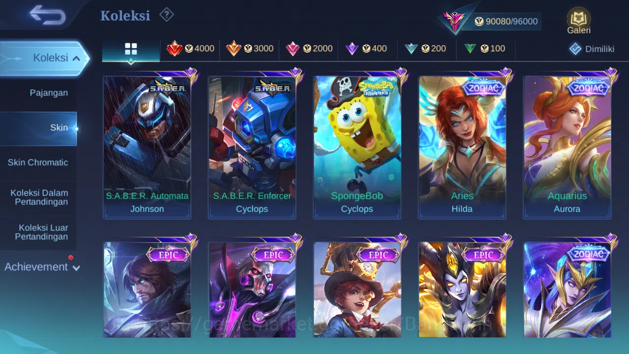 Mobile Legends: Bang Bang Accounts Hero 131 Skin 319 | KOF Dyrroth | Prime Granger, B image 7