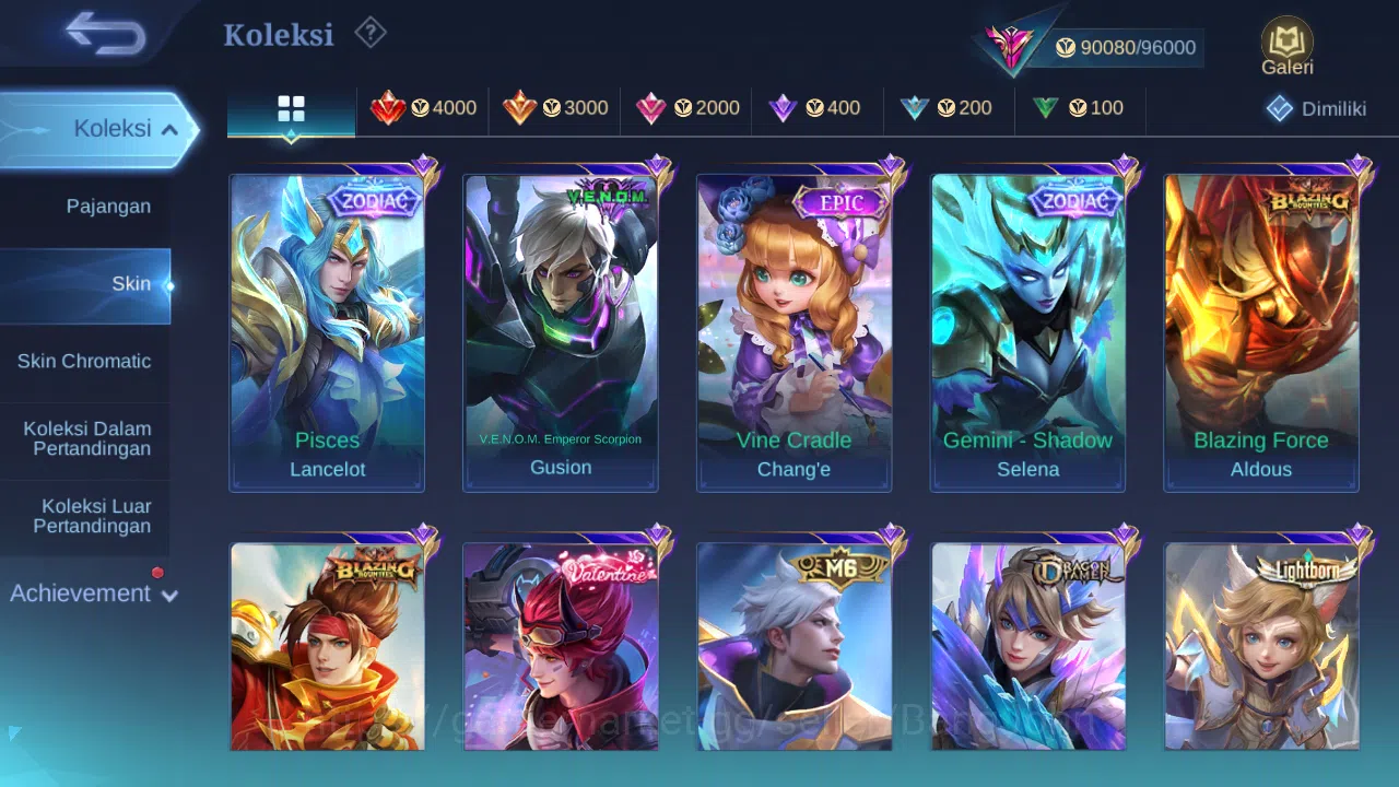 Mobile Legends: Bang Bang Accounts Hero 131 Skin 319 | KOF Dyrroth | Prime Granger, B image 9