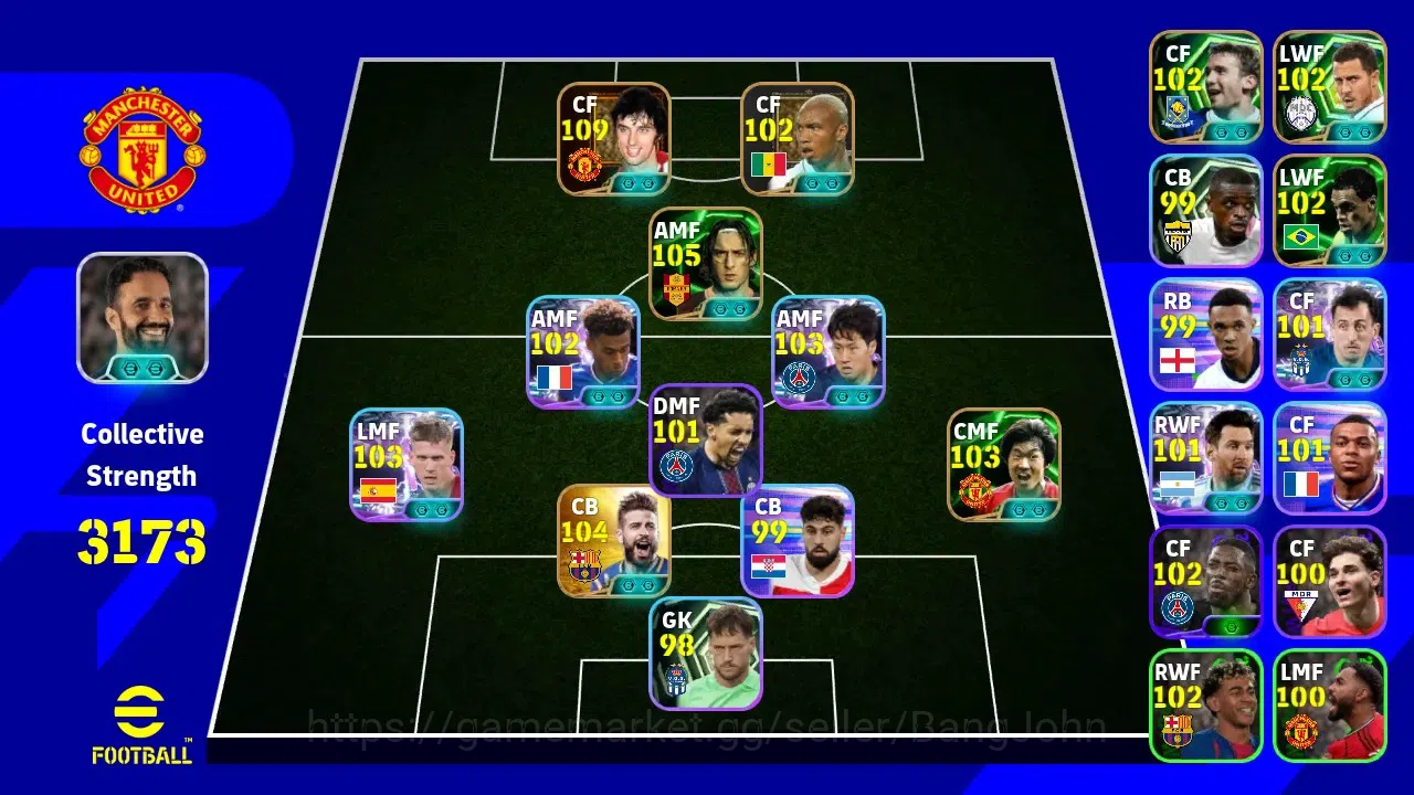 eFootball Accounts ANDROID|PW 3173|George Best BT,Gerard Pique Epic,F image 6