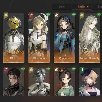 Reverse: 1999 Accounts Starter Global|Lv 1|11 SSR 5 Limited|Anjo Nala,Rhiannon,Liang Yue,Lucy,Jiu Niangzi|Ulrich
