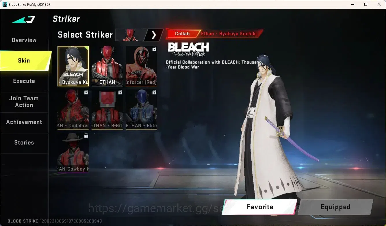 Blood Strike Accounts ASIA | 1 EVA MCX | 1 BLEACH Ethan | 1 Ultra Strike image 10