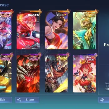 Mobile Legends: Bang Bang Accounts Others Global|Skin 361|Exalted|Legend Freya,KOF Karina+Masha,DUCATI Benedetta,LBox