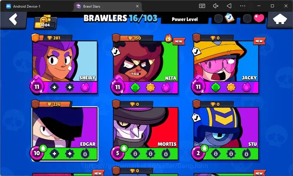 Brawl Stars Accounts Global | 1004 Thropy|16 Brawler|3 Max Lv Hyperchar image 5