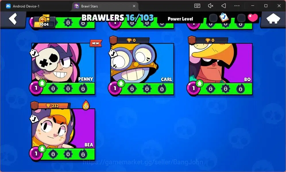 Brawl Stars Accounts Global | 1004 Thropy|16 Brawler|3 Max Lv Hyperchar image 7