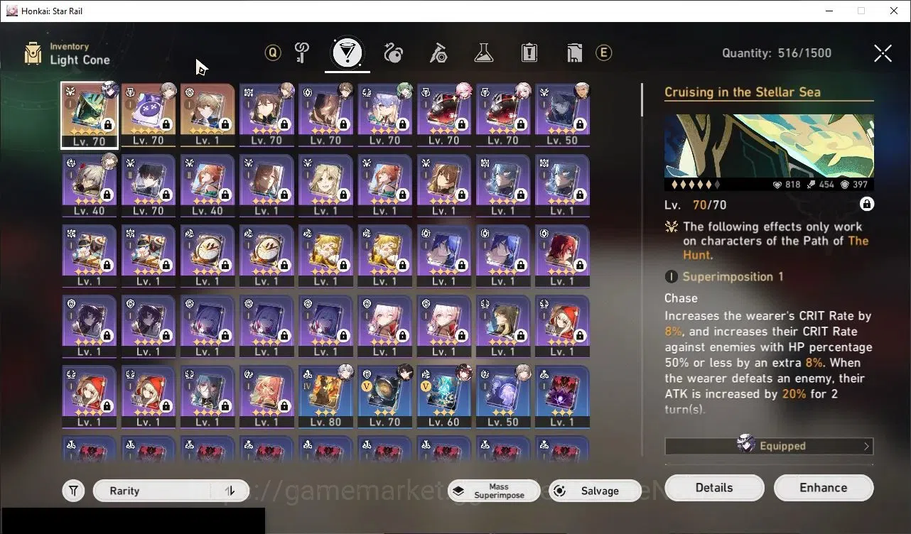 Honkai Star Rail Accounts Others Asia|TL 61|10 Limited|(Phainon,Evanescia,Sparxie,Sparkle,Ashveil,Huohuo,DH 5