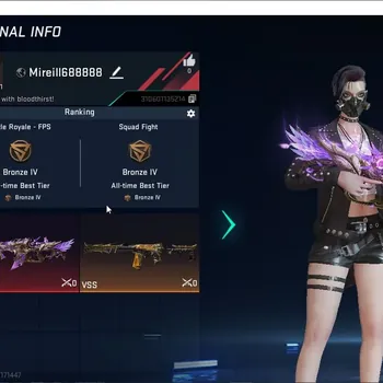 Blood Strike Accounts Starter ASIA|1 ETERNAL: RPK-Flourish|3 ULTRA: VSS,URB,,P90++| Strikers|15 ULTRA Items|CHEK