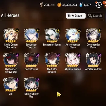 Epic Seven Accounts High-End ASIA UnVerif|NewEra|12 ML(Zio,EM Ilynav,AB Vildred,B Hwayoung,etc)+AUBE,Tori,A Ludwig,etc|AUTO