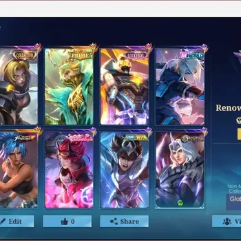 Mobile Legends: Bang Bang Accounts Collector Global|251S|Renowned|KOF karina,Prime Granger,CC Natalia,LBX Gatotkaca,Epic