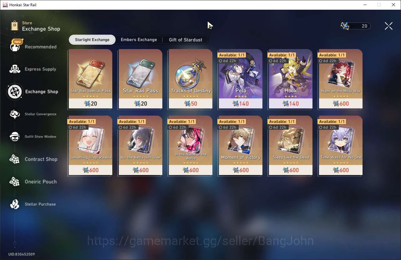 Honkai Star Rail Accounts ASIA | TL 66 | 7 Limit | Cerydra+S1 | Acheron+S1 | image 10