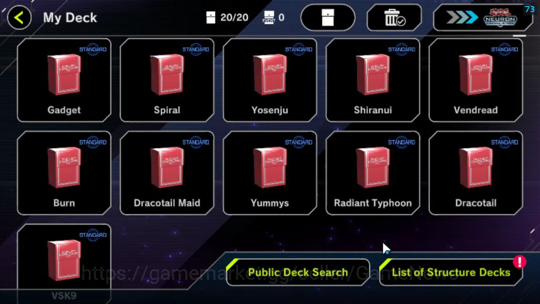 Yu-Gi-Oh! Master Duel Accounts Lv 18 | 20 Deck |RadiantTyphoon,VSK9,Dracotail,Yum image 3