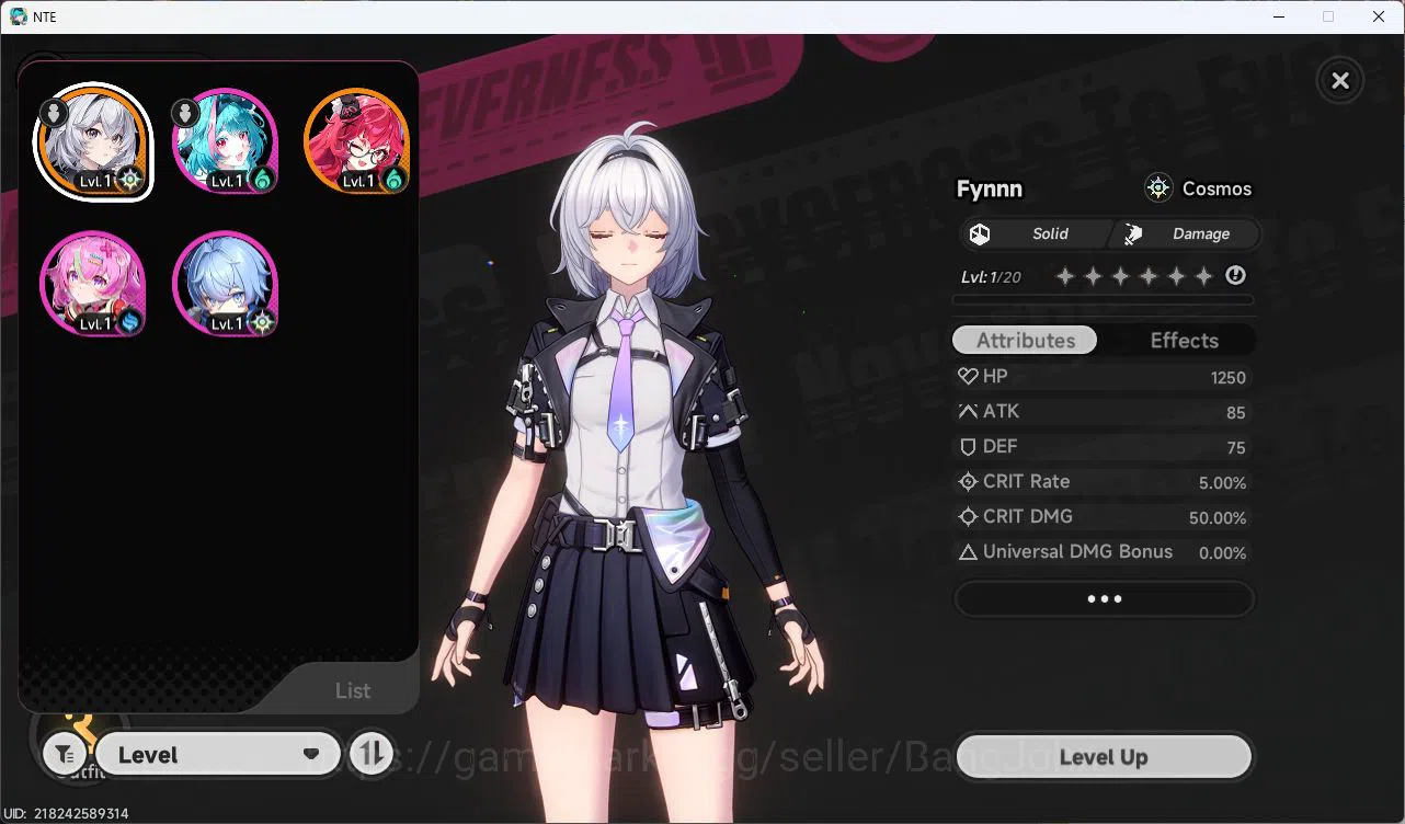 Neverness to Everness Accounts EU |Starter Lvl 3| 1 SSR(Nanally)+5SR |Selector 40 image 3