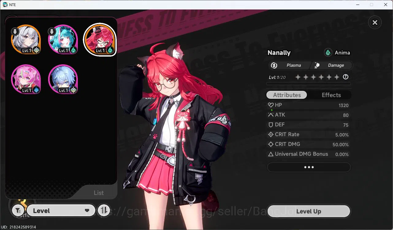 Neverness to Everness Accounts EU |Starter Lvl 3| 1 SSR(Nanally)+5SR |Selector 40 image 4