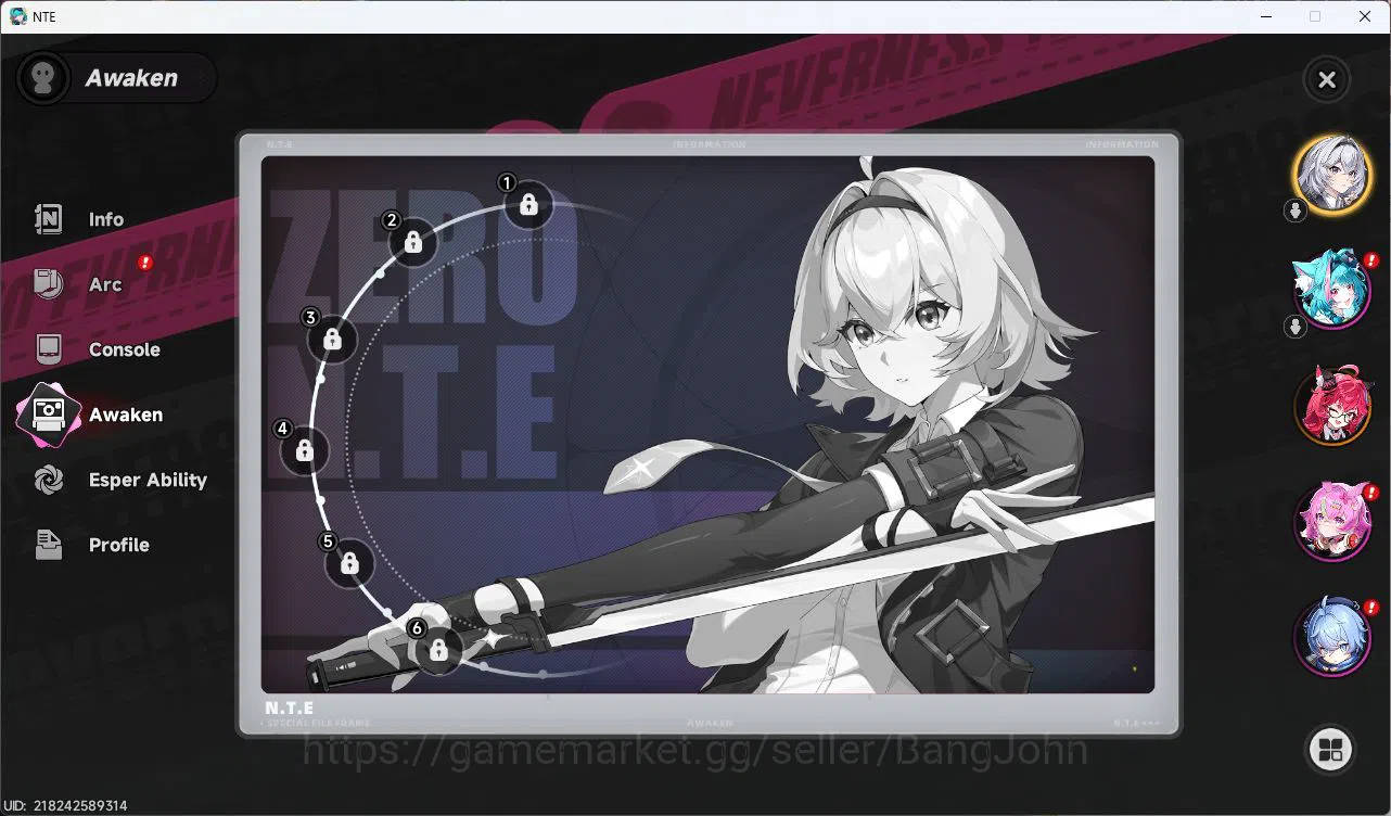 Neverness to Everness Accounts EU |Starter Lvl 3| 1 SSR(Nanally)+5SR |Selector 40 image 6