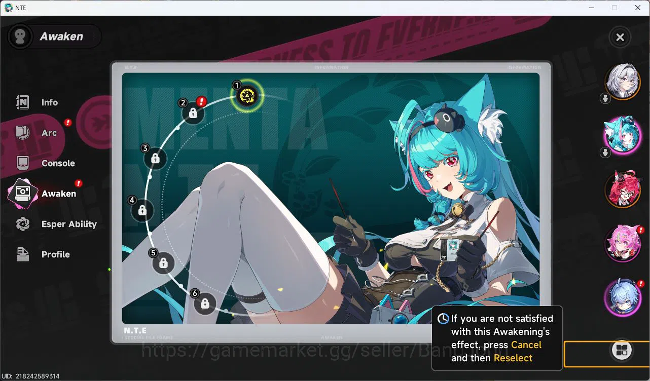 Neverness to Everness Accounts EU |Starter Lvl 3| 1 SSR(Nanally)+5SR |Selector 40 image 7