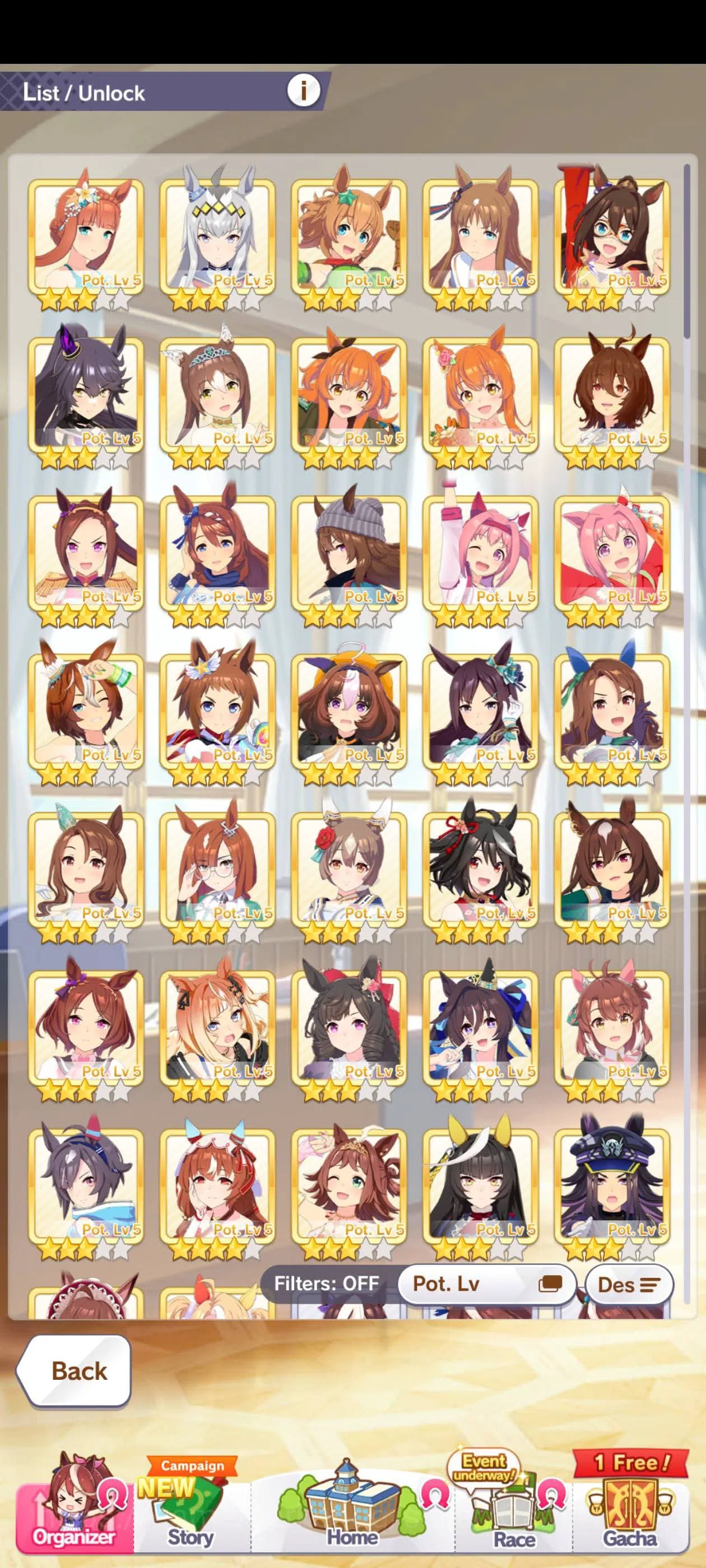Umamusume: Pretty Derby Accounts JAPAN ENDGAME RANK UA6 (US POTENTIAL) | 24 SSR MLB image 2