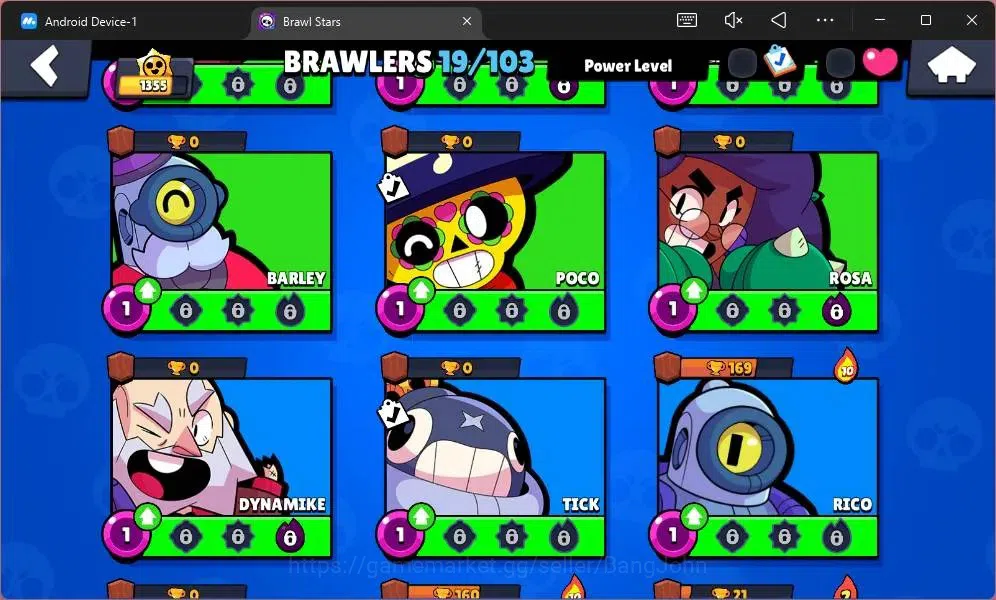 Brawl Stars Accounts Global | 1355 Thropy |19 Brawler|1 Max Hypercharge image 7