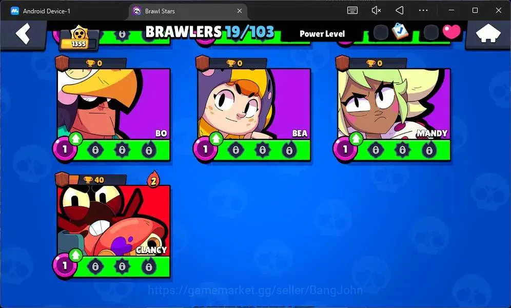 Brawl Stars Accounts Global | 1355 Thropy |19 Brawler|1 Max Hypercharge image 9