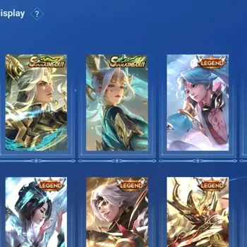 Honor of Kings Accounts Rare Skin Global|115H 219S|2 Sanxingdui|7 Legend|KIC Luna|GM Skin|1 Flora|1 Frozen|1 LOM|1 Limbo