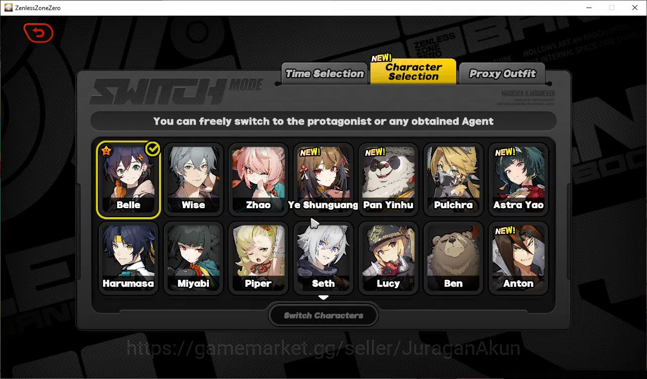 Zenless Zone Zero Accounts Mid-Game NA|IK 44|S2 CH1|5 Limited[Ye Shanguang,Miyabi,Astra,Zhao,Haru] +3 STD|5 S BGBoo|Take 5
