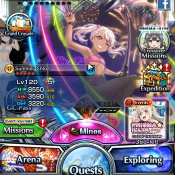 Grand Summoners Accounts End-Game Global|Rank 105|2 Sp.Art S Chloe,DL Rimuru|37 Ascend 27 TW (Saitama Hero,S Emiya,Frieren