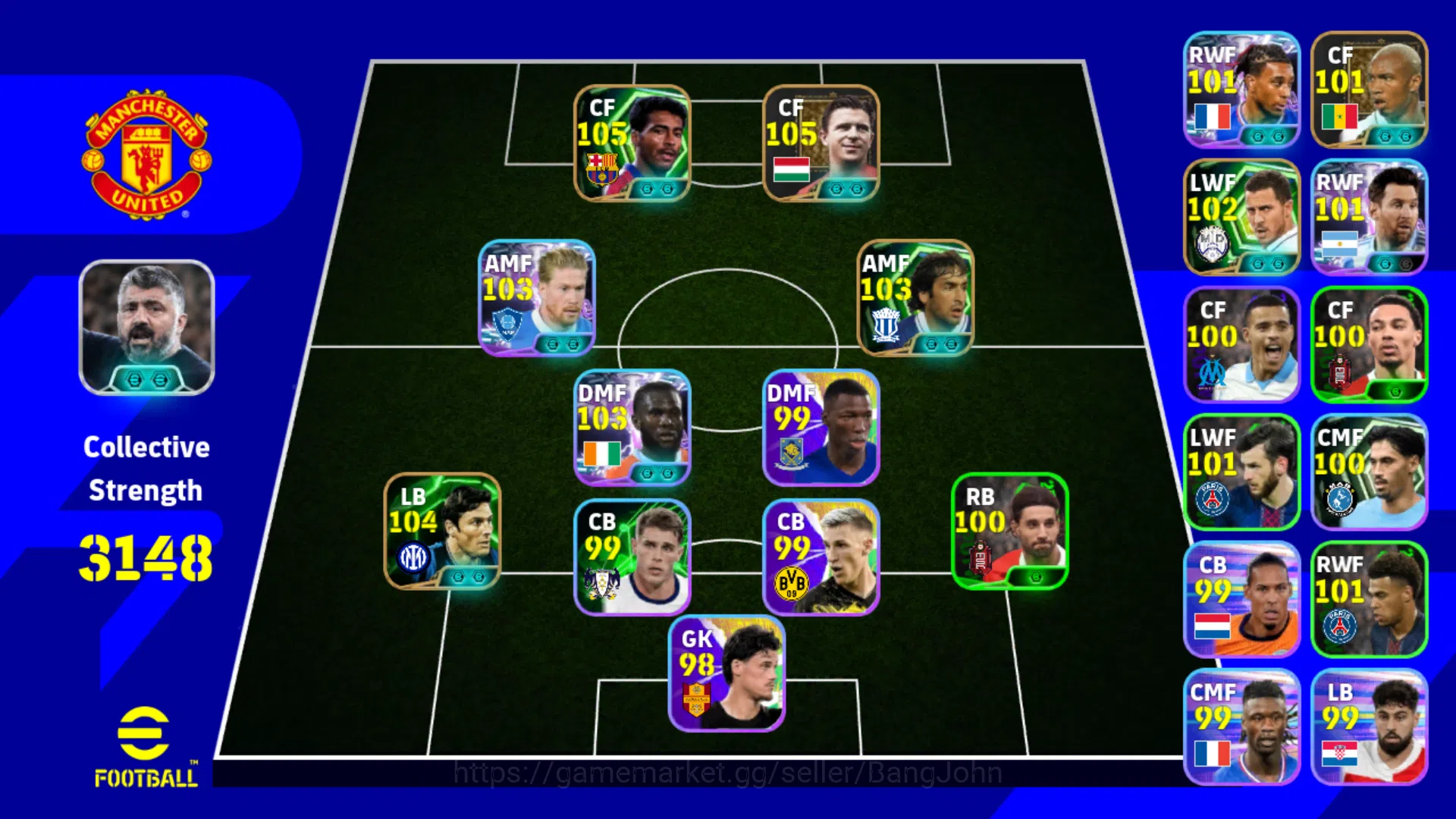 Power 3148 | Ferenc Puskas Epic DB | Romario Epic DB | Franck Kessie Show Time | Javier Zanetti | Kevin De Bruyne | EFB588B eFootball Others Power 3148 | Ferenc Puskas Epic DB | Romario Epic image 1