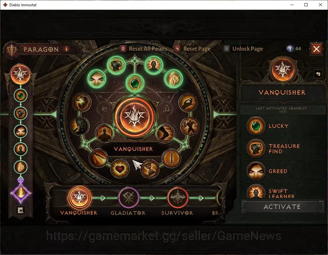 Diablo Immortal Accounts SEA-Izual|CS ON|Lv60(844)|Necromancer|CR 44k|Parag image 10