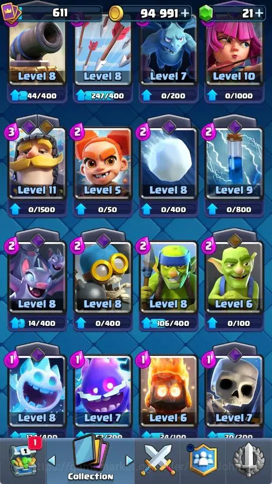 Clash Royale Accounts Mobile |KTL 10|Trophy 4460|4 Evo|1 Hero|3 Legend C image 1