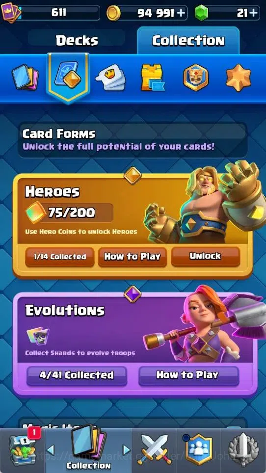 Clash Royale Accounts Mobile |KTL 10|Trophy 4460|4 Evo|1 Hero|3 Legend C image 13