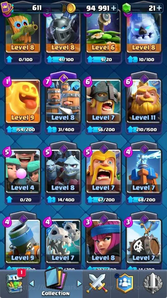 Clash Royale Accounts Mobile |KTL 10|Trophy 4460|4 Evo|1 Hero|3 Legend C image 2